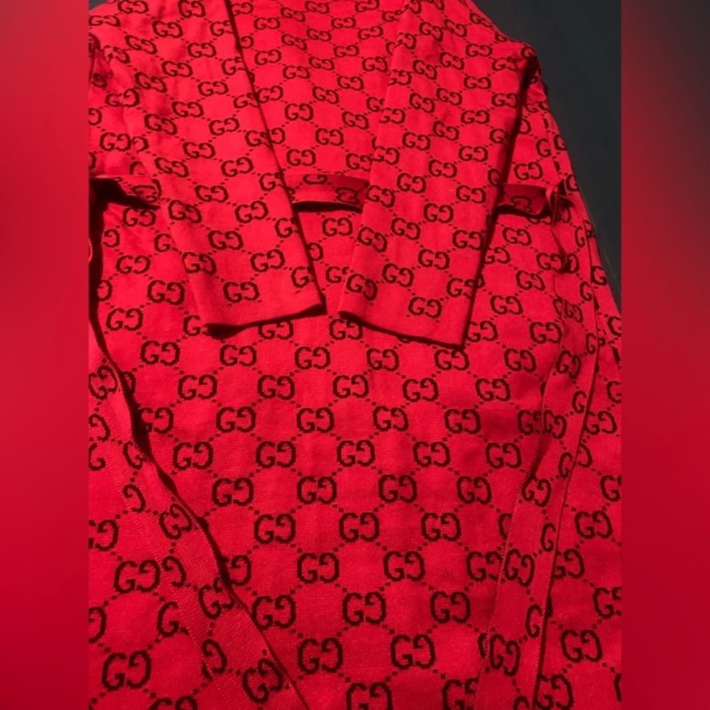 Gucci Monogram Button-Up long cardigan - Picture 8 of 8